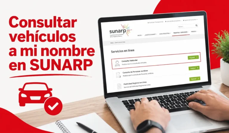 Consultar vehículos a mi nombre en SUNARP 2026
